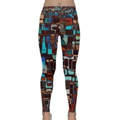 Stained Glass Mosaic Abstract Classic Yoga Leggings