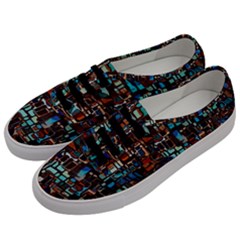 Stained Glass Mosaic Abstract Men s Classic Low Top Sneakers