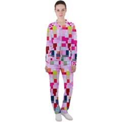 The Framework Paintings Square Casual Jacket And Pants Set by Sapixe