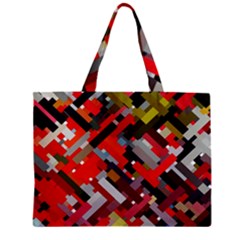 Maze Mazes Fabric Fabrics Color Zipper Mini Tote Bag by Sapixe