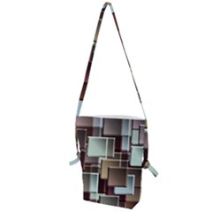 Texture Artwork Mural Murals Art Folding Shoulder Bag by Sapixe