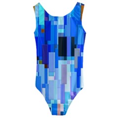 Color Colors Abstract Colorful Kids  Cut-out Back One Piece Swimsuit