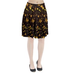 Background Black Blur Colorful Pleated Skirt