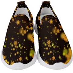 Background Black Blur Colorful Kids  Slip On Sneakers