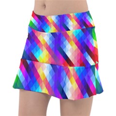 Abstract Background Colorful Pattern Tennis Skirt