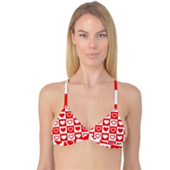 Background Card Checker Chequered Reversible Tri Bikini Top