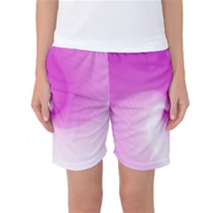 Abstract Spiral Pattern Background Women s Basketball Shorts