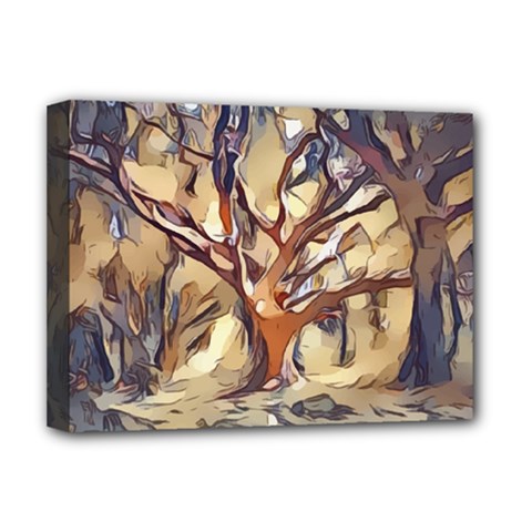 Tree Forest Woods Nature Landscape Deluxe Canvas 16  X 12  (stretched) 