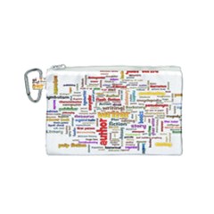 Writing Author Motivation Words Canvas Cosmetic Bag (small) by Sapixe