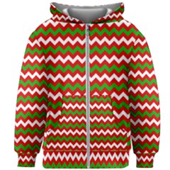 Christmas Paper Scrapbooking Pattern Kids  Zipper Hoodie Without Drawstring