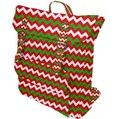 Christmas Paper Scrapbooking Pattern Buckle Up Backpack