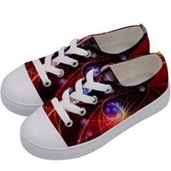 Physics Quantum Physics Particles Kids  Low Top Canvas Sneakers by Sapixe