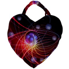 Physics Quantum Physics Particles Giant Heart Shaped Tote