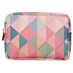 Background Geometric Triangle Make Up Pouch (medium)