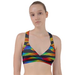 Colorful Background Sweetheart Sports Bra