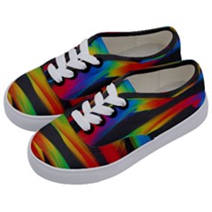 Colorful Background Kids  Classic Low Top Sneakers by Sapixe