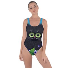 Kitten Black Furry Illustration Bring Sexy Back Swimsuit