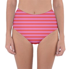 Stripes Striped Design Pattern Reversible High-waist Bikini Bottoms by Sapixe