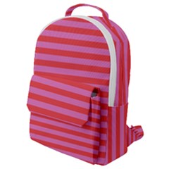 Stripes Striped Design Pattern Flap Pocket Backpack (small)