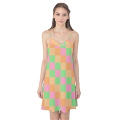 Checkerboard Pastel Squares Camis Nightgown