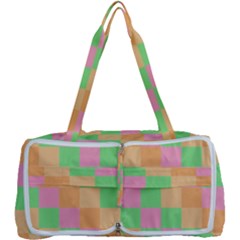 Checkerboard Pastel Squares Multi Function Bag