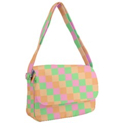 Checkerboard Pastel Squares Courier Bag