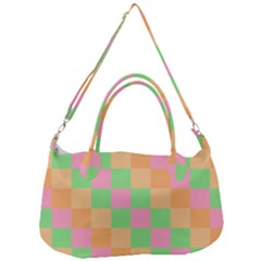 Checkerboard Pastel Squares Removal Strap Handbag