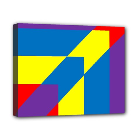 Colorful Red Yellow Blue Purple Canvas 10  X 8  (stretched)