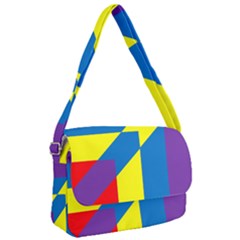 Colorful Red Yellow Blue Purple Courier Bag by Sapixe