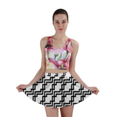 Pattern Monochrome Repeat Mini Skirt