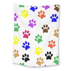 Pawprints Paw Prints Paw Animal Medium Tapestry by Sapixe