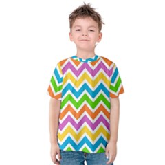 Chevron Pattern Design Texture Kids  Cotton Tee