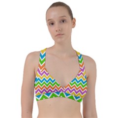 Chevron Pattern Design Texture Sweetheart Sports Bra