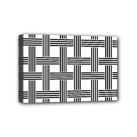 Seamless Stripe Pattern Lines Mini Canvas 6  X 4  (stretched)