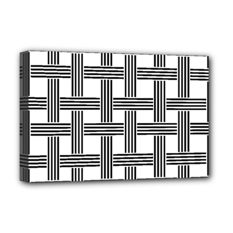 Seamless Stripe Pattern Lines Deluxe Canvas 18  X 12  (stretched)