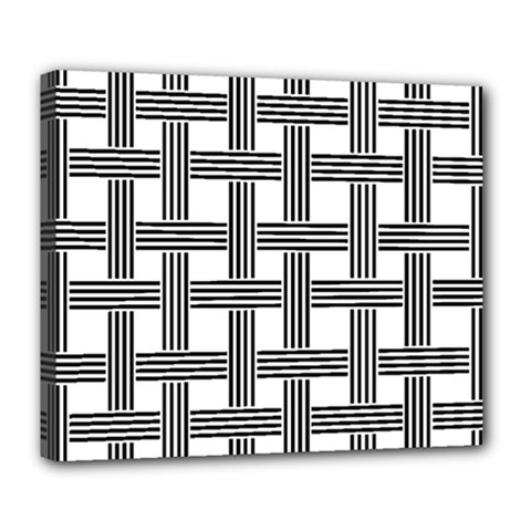 Seamless Stripe Pattern Lines Deluxe Canvas 24  X 20  (stretched)