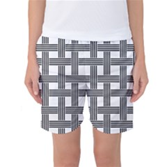 Seamless Stripe Pattern Lines Women s Basketball Shorts