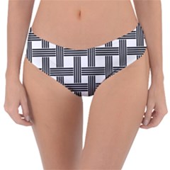 Seamless Stripe Pattern Lines Reversible Classic Bikini Bottoms