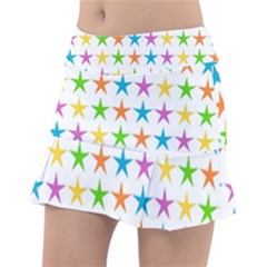 Star Pattern Design Decoration Tennis Skirt