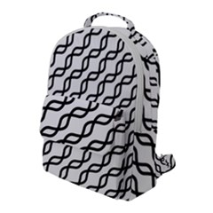 Diagonal Stripe Pattern Flap Pocket Backpack (large) by Sapixe