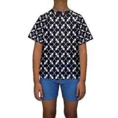 Abstract Background Arrow Kids  Short Sleeve Swimwear