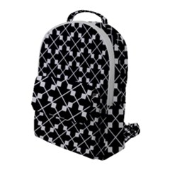 Abstract Background Arrow Flap Pocket Backpack (large)