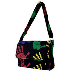 Handprints Hand Print Colourful Full Print Messenger Bag