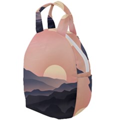 Sunset Sky Sun Graphics Travel Backpacks