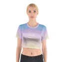 Sunrise Sunset Colours Background Cotton Crop Top View1