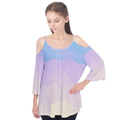 Sunrise Sunset Colours Background Flutter Tees