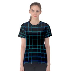 Texture Lines Background Women s Sport Mesh Tee