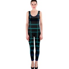 Texture Lines Background One Piece Catsuit