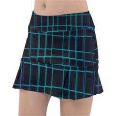 Texture Lines Background Tennis Skirt