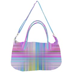 Texture Abstract Squqre Chevron Removal Strap Handbag